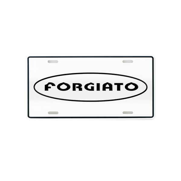 F Oval Logo License Plate