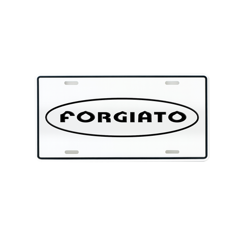 F Oval Logo License Plate